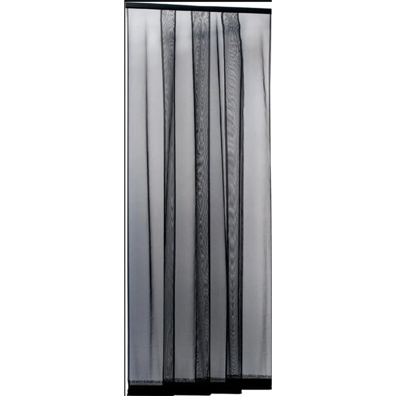 IRS Zanzariera porta finestra a Lamelle con contrappesi cm. 140x250 colore Nero