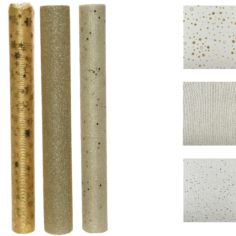 Rotolo in tessuto Deco poliestere fantasie assortite L200xP35 cm