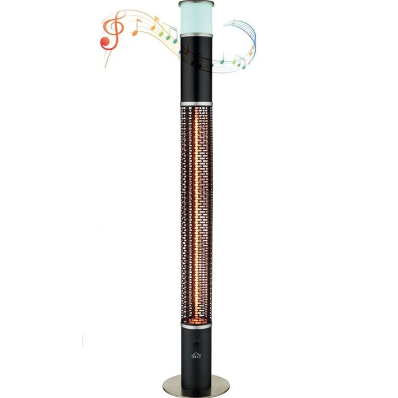 Patio Carbonio Led + Cassa Bluetooth