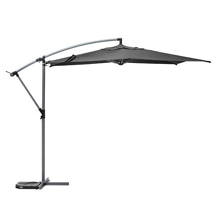 Ombrellone Decentrato 3m Ambra306x292x246 cm – Grigio Antracite