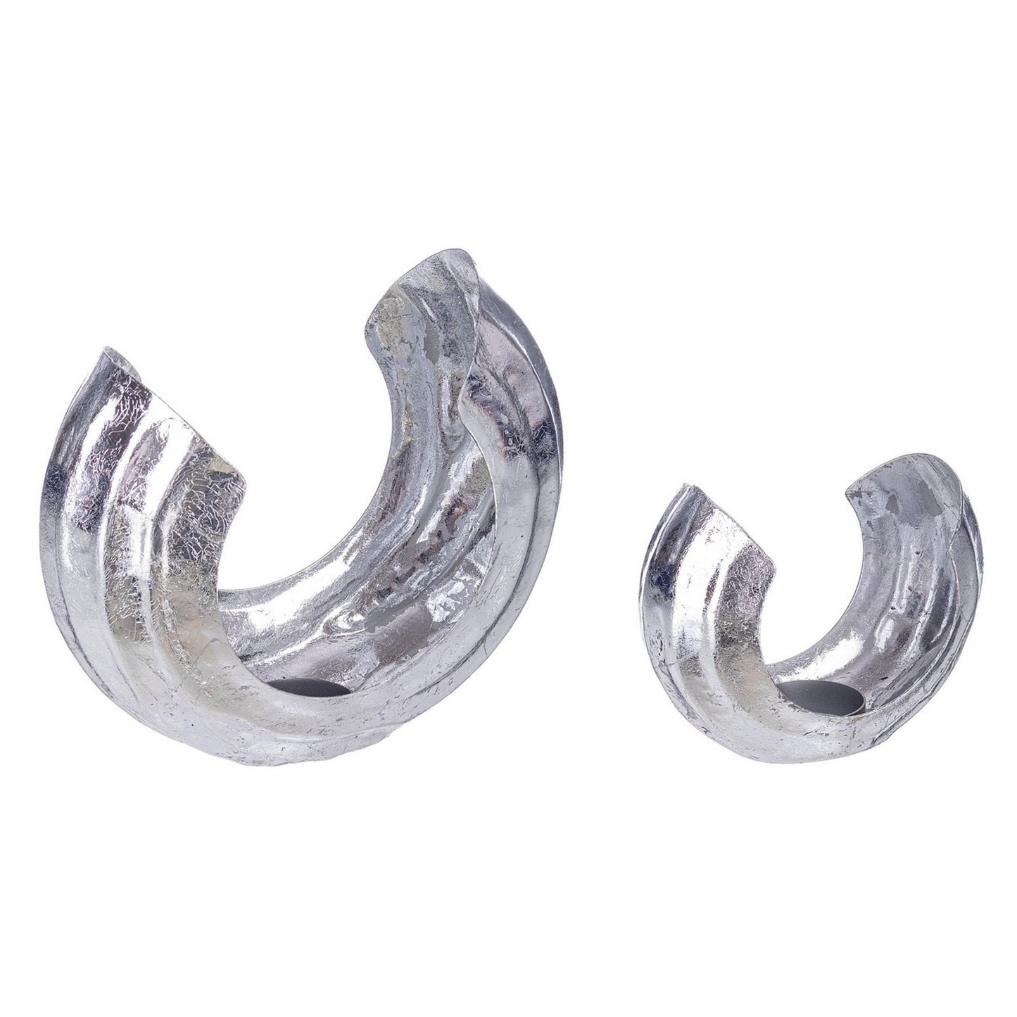 Tealight argento piccolo 13,5x7xh11 cm