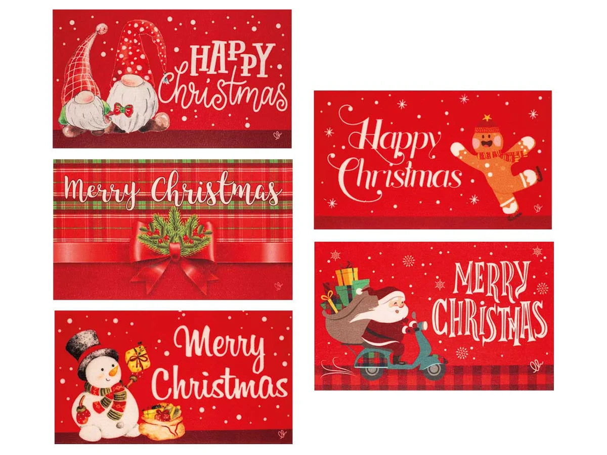 Tappeto Natale elfo 40x70 antiscivolo