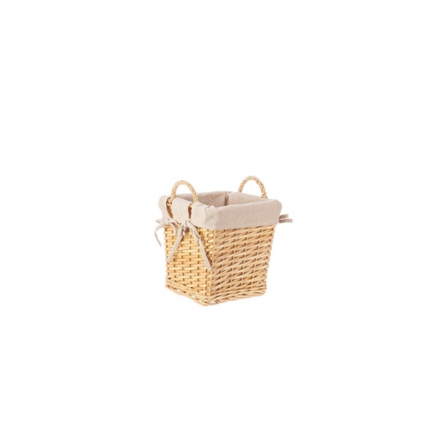 Cesta quadrata beige 35x35x30 cm