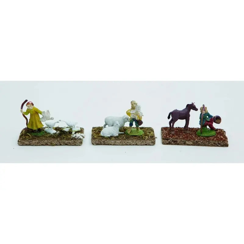 Display ambientazione presepe con pastore e animali cm 9 x 4,5 x 6,5 h - 1 Pezzo Assortito