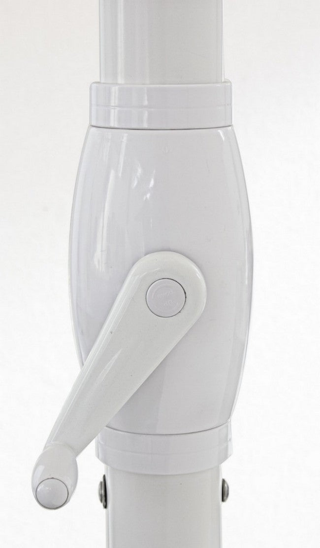 Ombrellone in Alluminio Alghero - Bianco e Grigio Chiaro