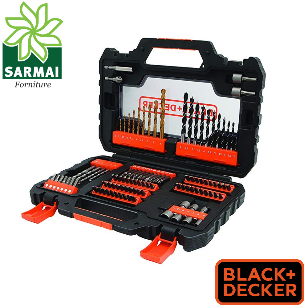 Set 104 pezzi Punte e inserti bits <strong>Black e Decker
