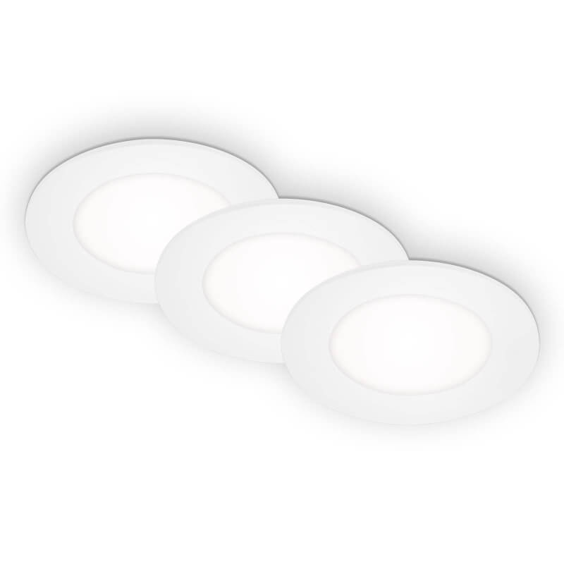 Apparecchio da incasso LED Ø 8,6 cm 3x3W 350lm bianco (1)