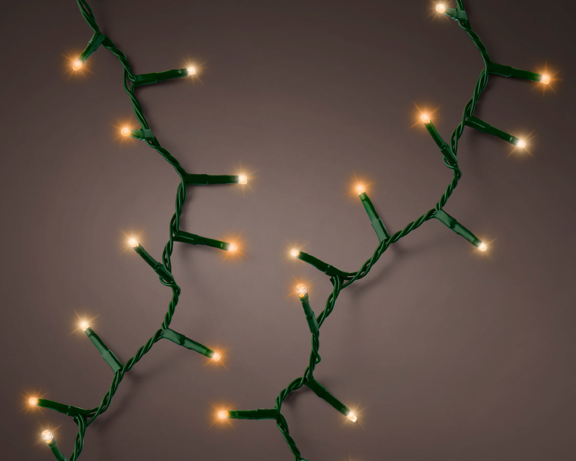 Luci LED compatte con 8 effetti, per esterno, 4500 cm – Cavo Verde