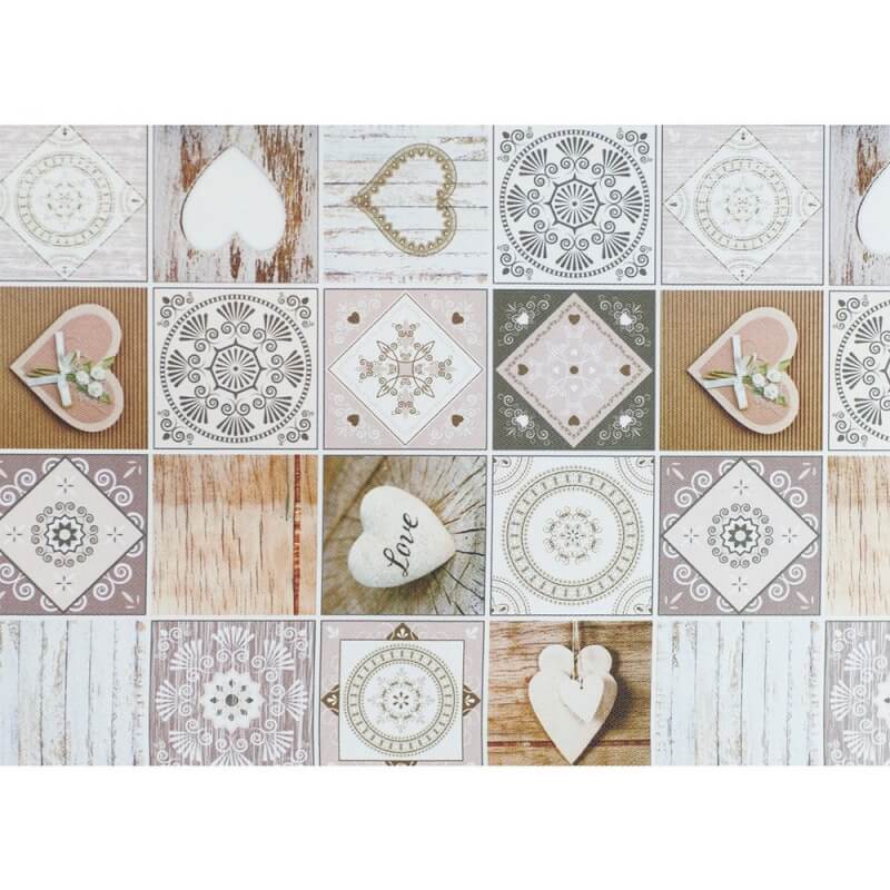 Tappeto Poliestere Antiscivolo Serie 'Digit New' Piasrgrey - 1 Rt