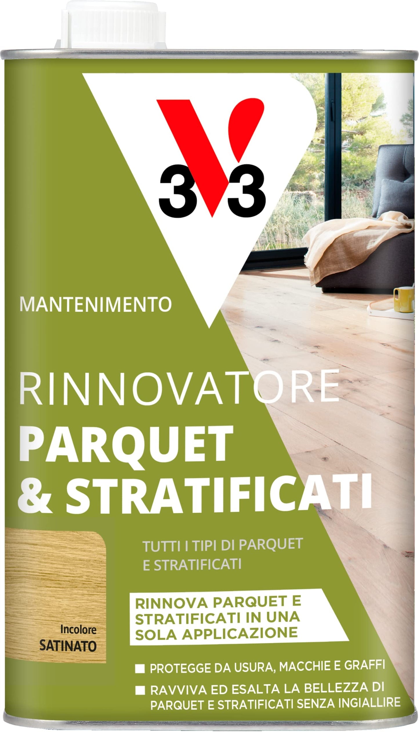V33 Rinnovante parquet incolore da 1L