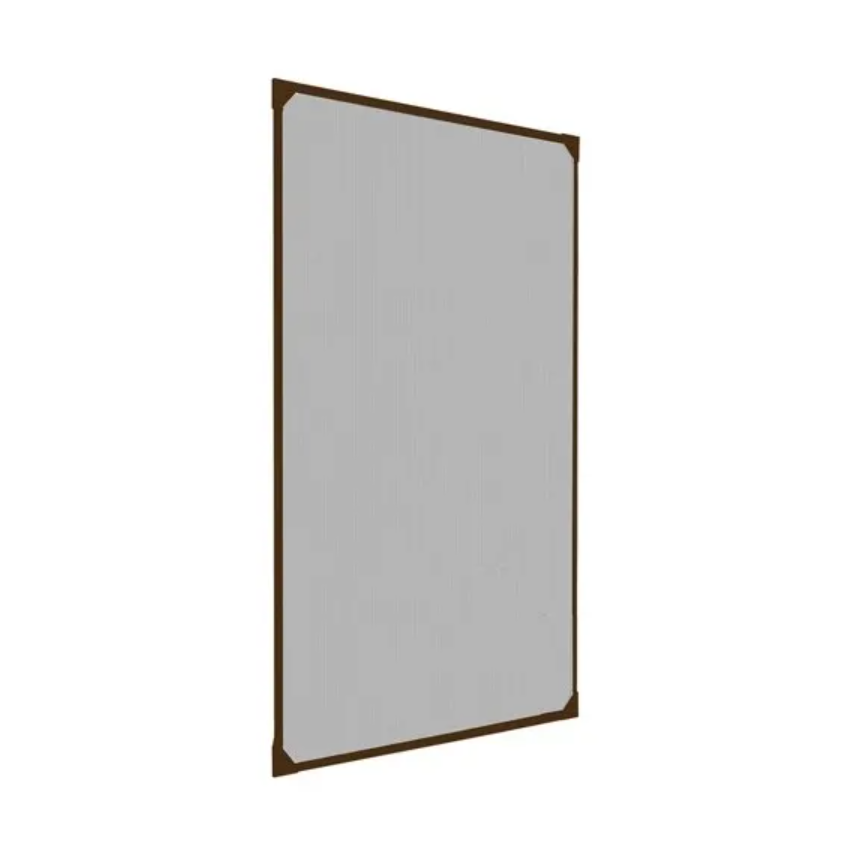 IRS Zanzariera su Telaio per Finestre Clarissa cm 120x120 Pannello Marrone