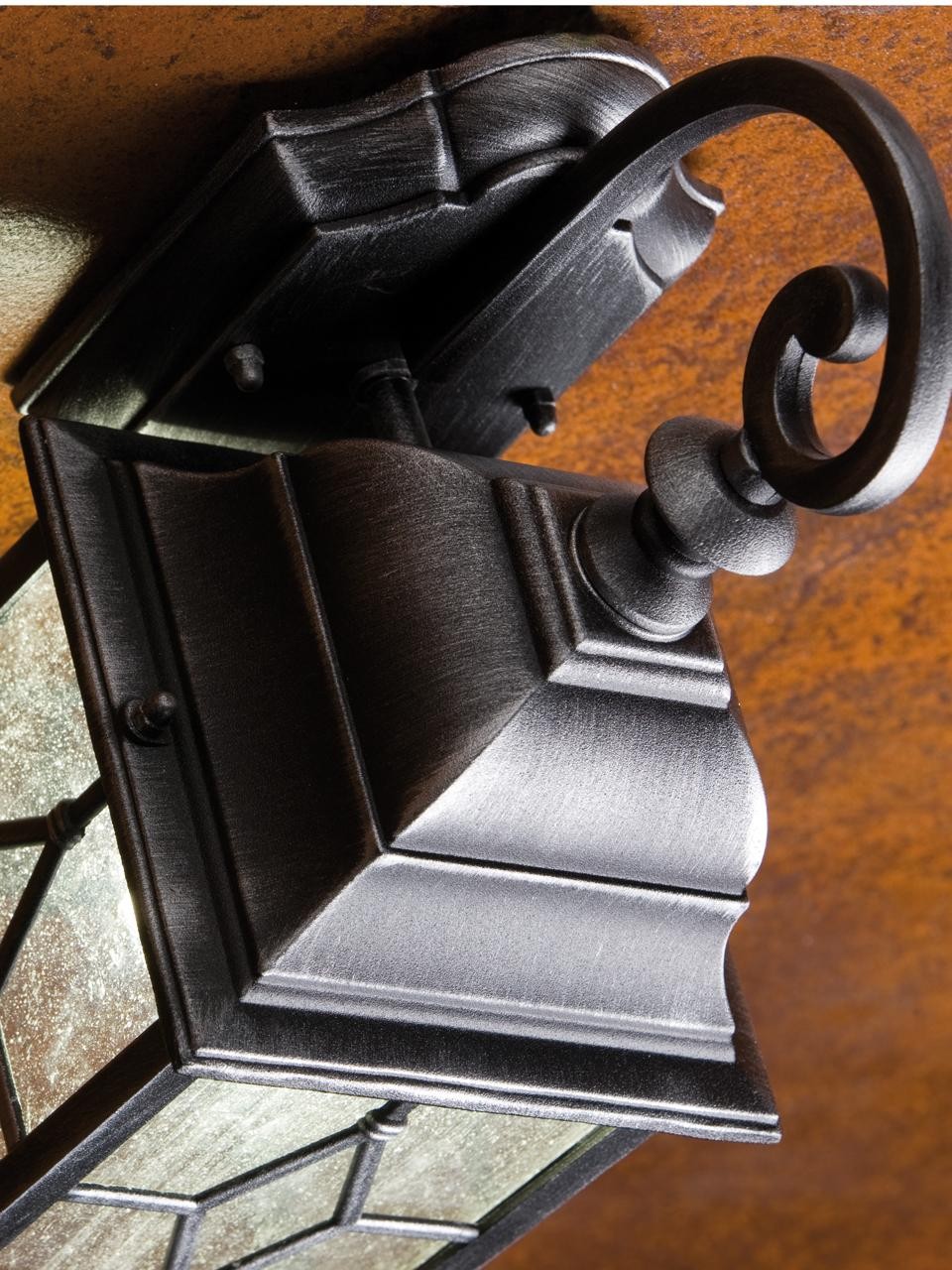 Applique In Basso E27 linea rude ruggine