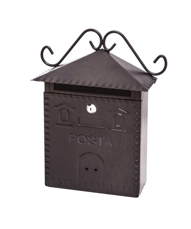 Cassetta postale 30x10x36h in ferro antracite