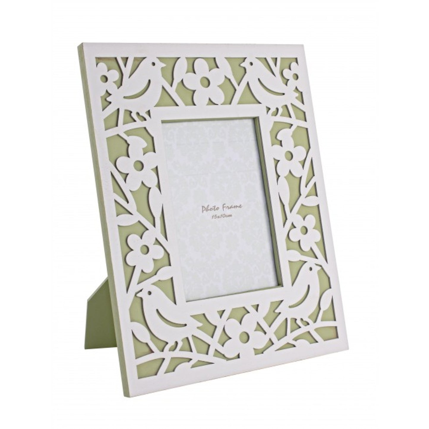 Portafoto rettangolare verde 21x1,5x26,5 cm