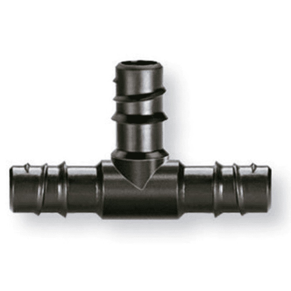 WEONE Raccordo A T Per Tubo Da Irrigazione 16mm | Giunzione Spinata In Plastica Nera | Connettori Per Impianto A Goccia | Confezione Da 20 Pezzi