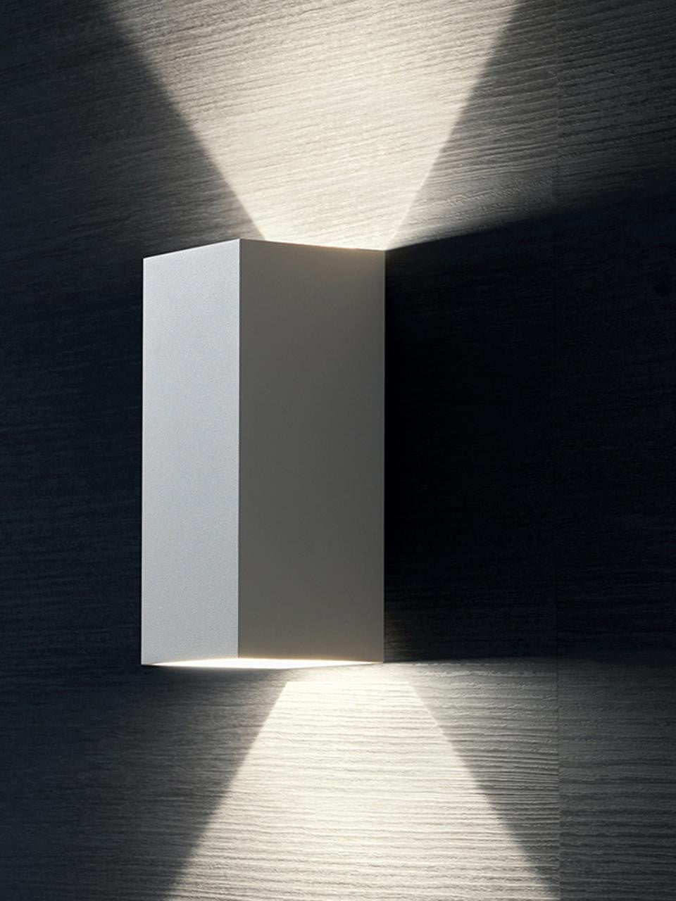 Applique 6W+6W Led 4000K linea tower bianco