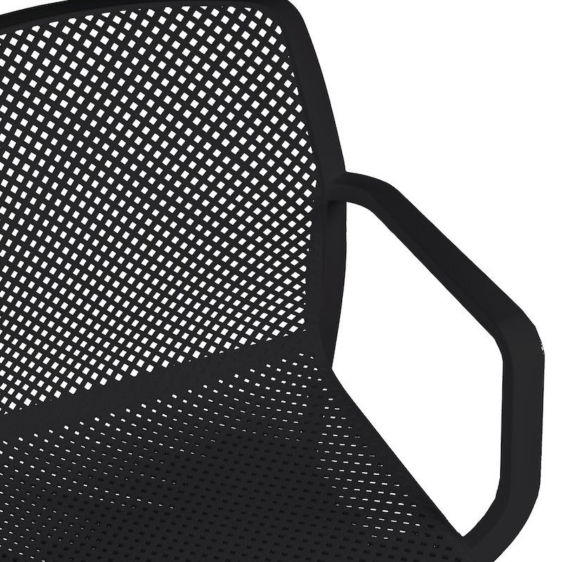 Sedia giardino polipropilene braccioli antracite Dalian