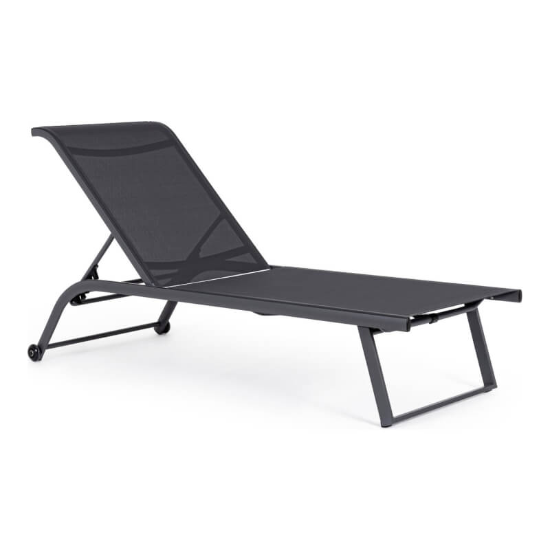 Lettino Con Ruote Taylor Grigio Scuro E Antracite