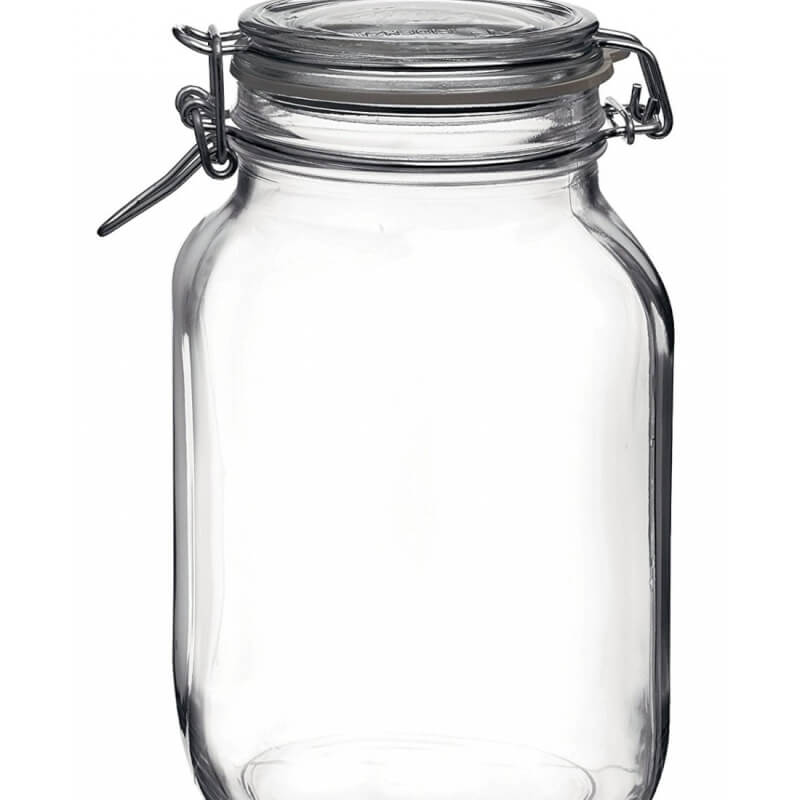 Bormioli Rocco Fido 0,75L: Vaso Ermetico in Vetro con Chiusura a Scatto Bormioli Rocco Fido 0,75L: Vaso Ermetico in Vetro con Chiusura a Scatto