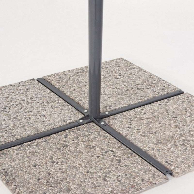 Ombrellone Giardino SORRENTO 300xh253 cm, Antracite/Natural