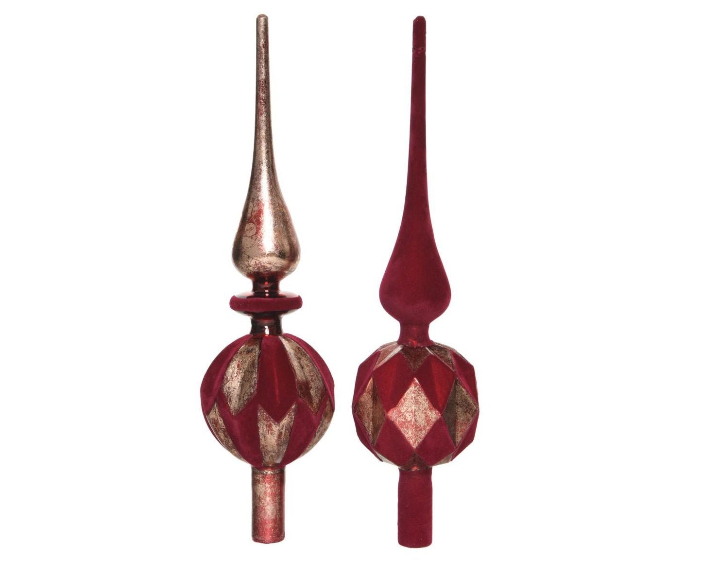 Puntale 31 Cm In Vetro Colorazioni Assortite