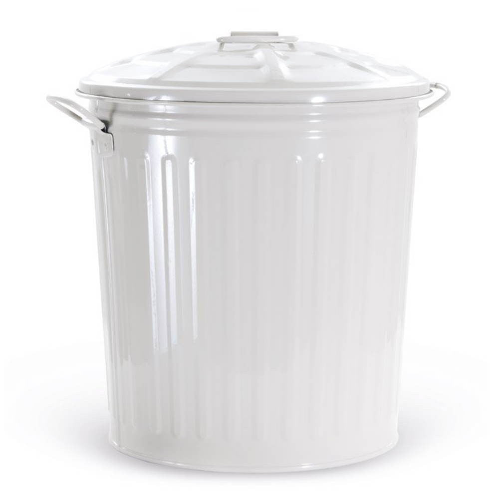 Bidone Bianco Colato - H. 41 cm x Ø 37 cm - 35 litri