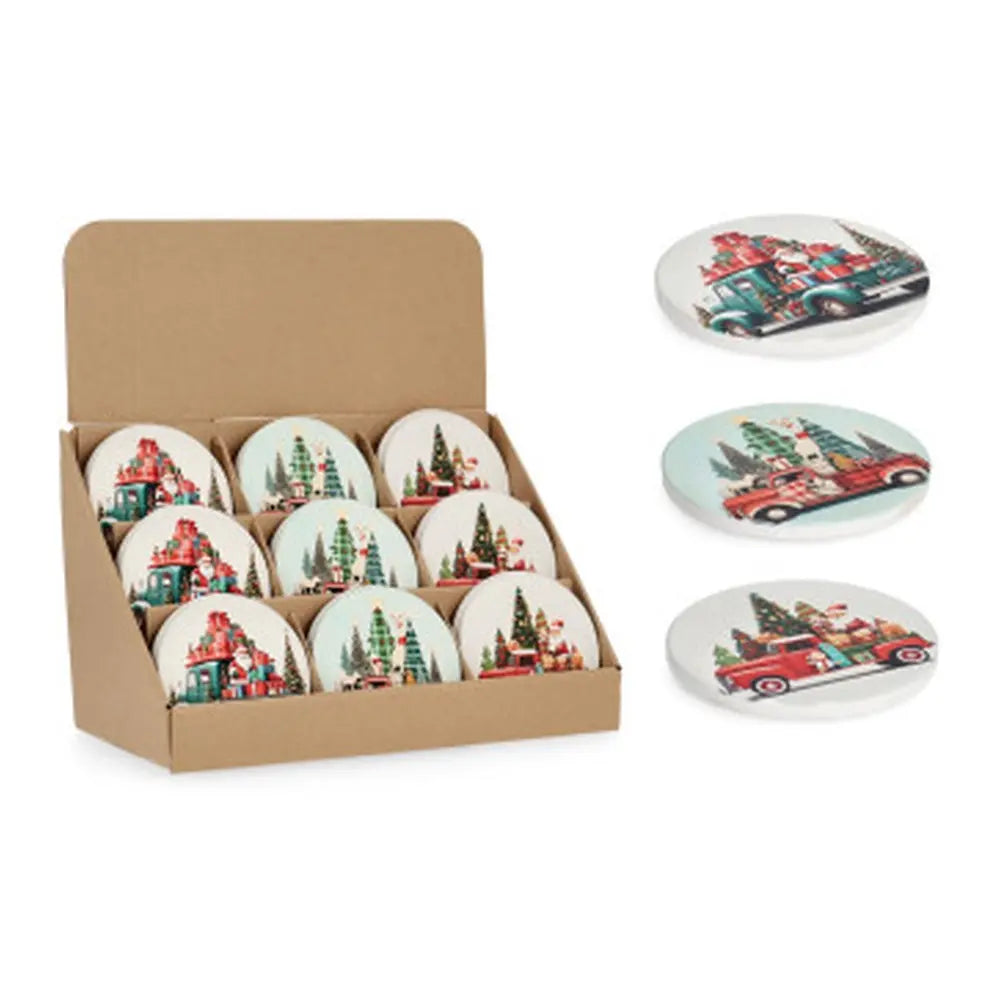Sottobicchiere Gwen con Babbo Natale Ø10,8 cm assortito – 1 pezzo assortito