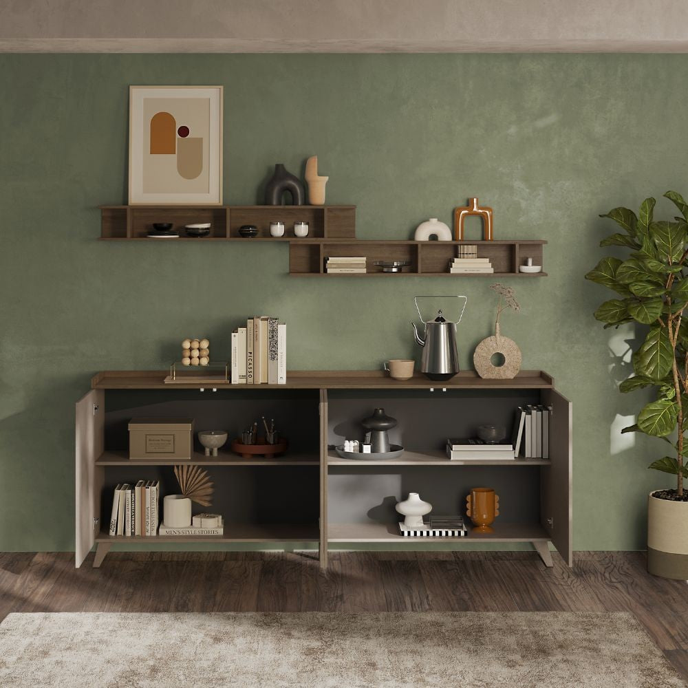 Madia bronzo 99x241x42 cm