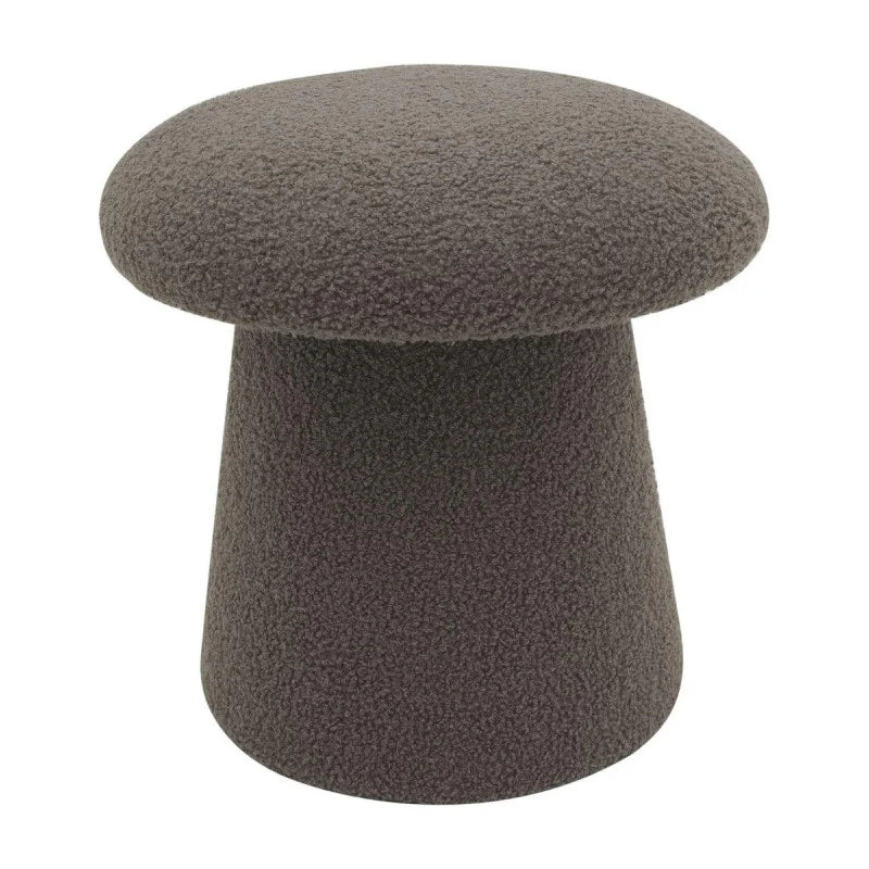 Pouf in tessuto Teddy Mushy tortora Ø 37x H 38 cm