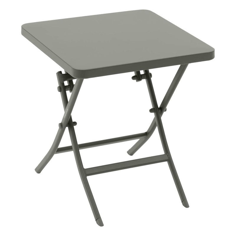 Tavolino quadrato acciaio Greensboro verde alloro 40x40 cm
