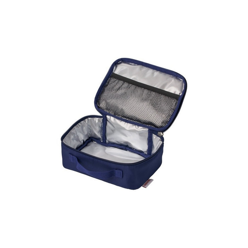 Borsa termica per snack, cosmetici e medicinali colore blu cm 21 x 7 x h 15 capacità 1,8L