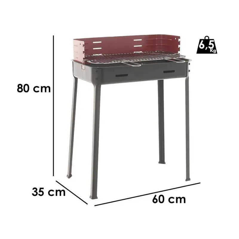 Barbecue a carbone Mille Flavia S/R 55 in ferro artigianale cm 55,5x29,5