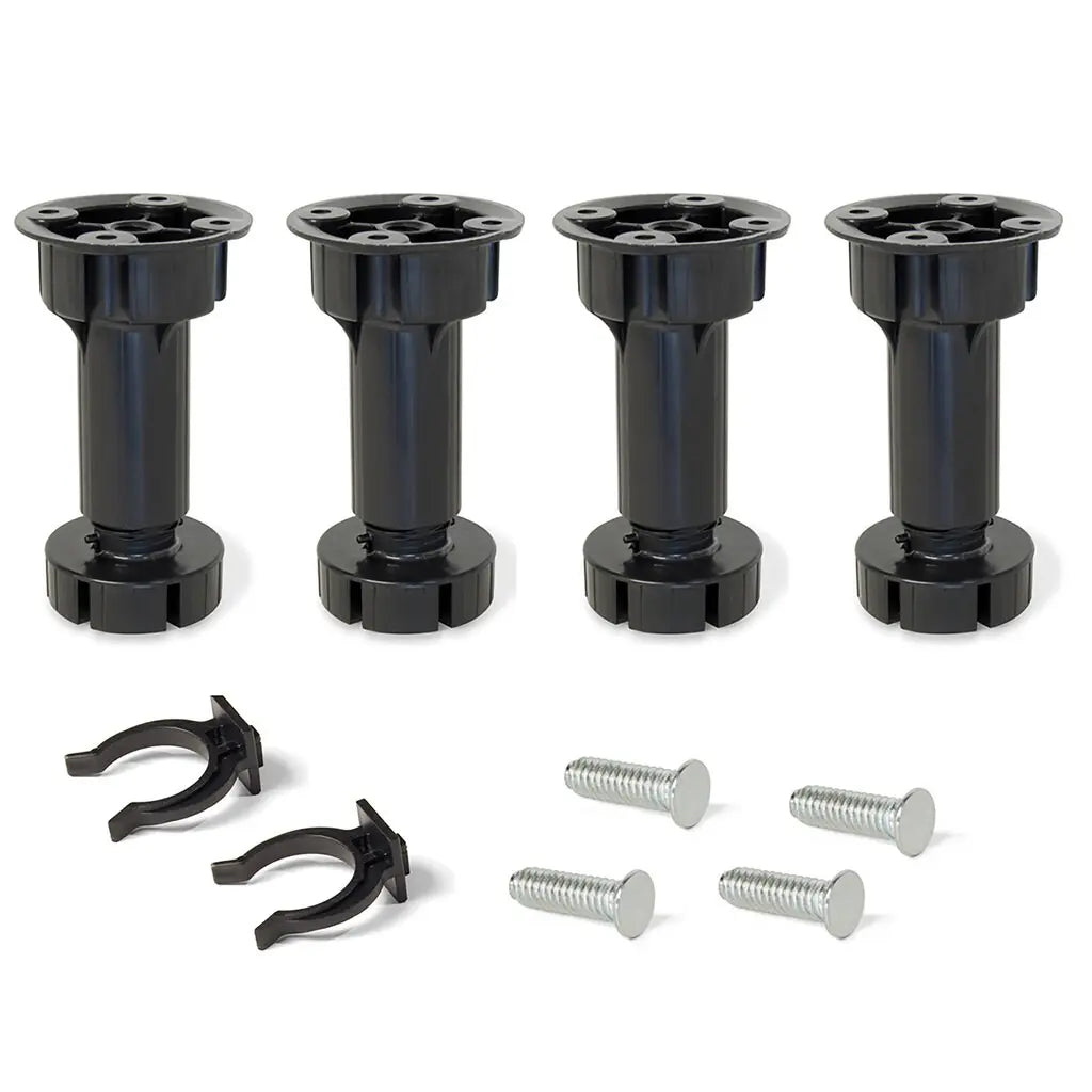 Kit di piedini regolabili per mobile Bone H120 mm nero