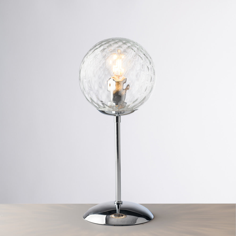 Lumetto in ferro cromo lucido 1 luce H.32 - Ø13