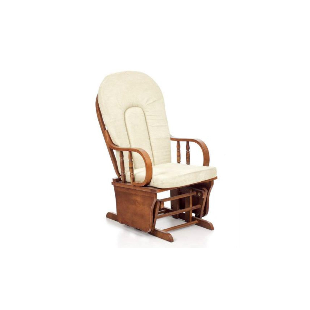 Poltrona dondolo Douglas beige cm 68x50x107h