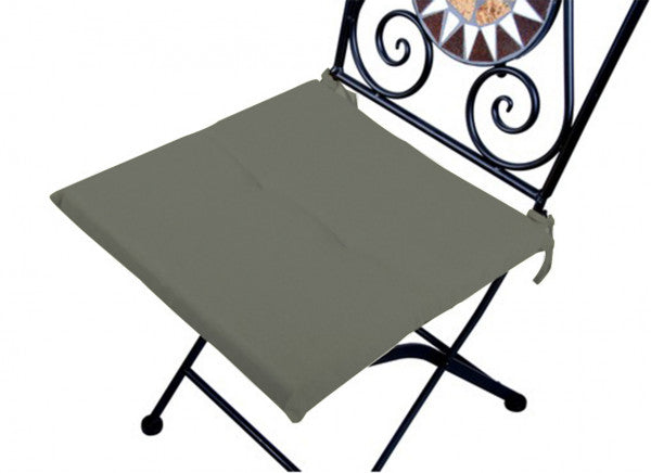 Cuscino antimacchia per sedia grigio cm 40x40