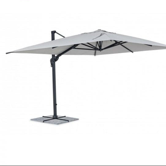 Ombrellone Vega a braccio 3x4 m bianco