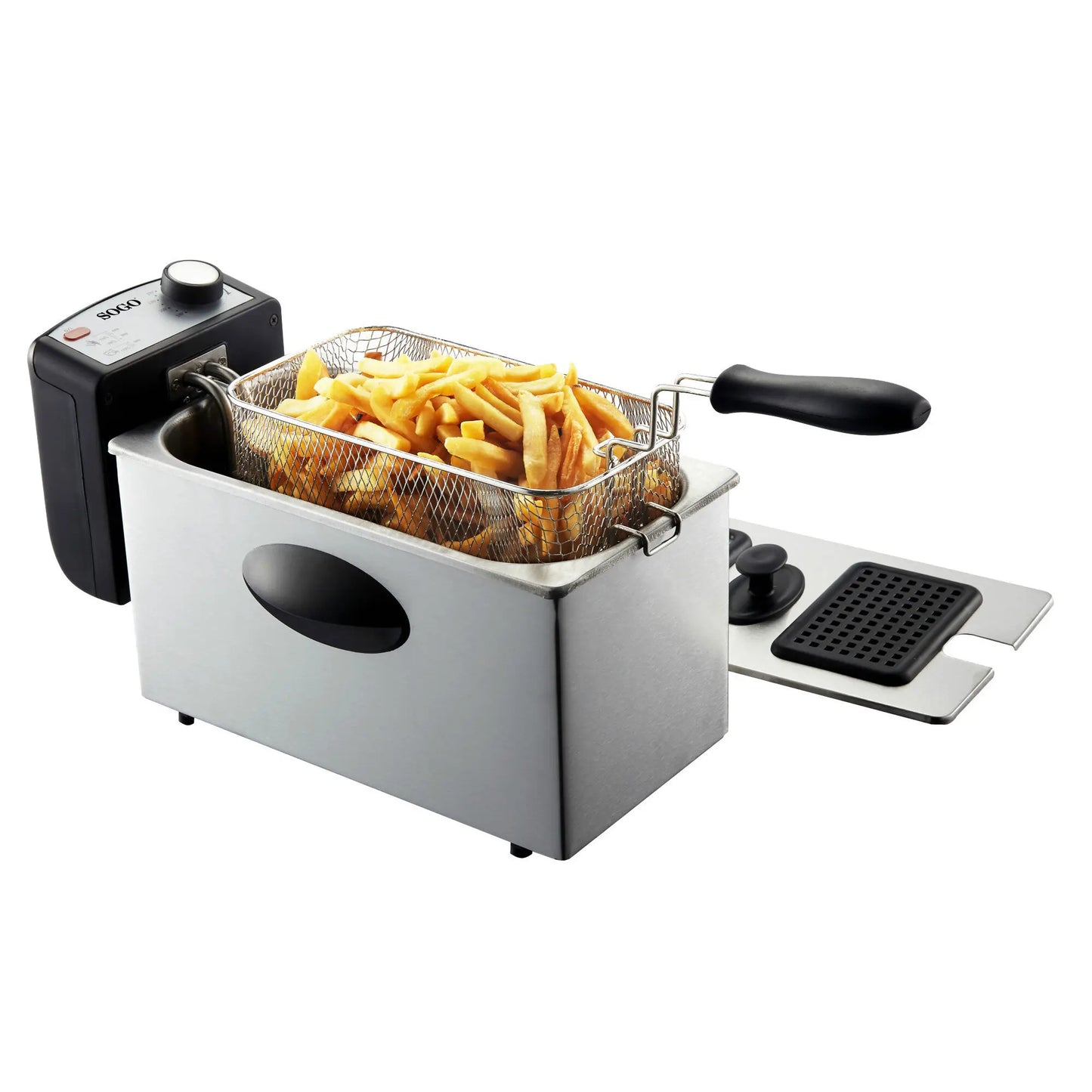 Friggitrice elettrica in acciaio inox 3L 2000W