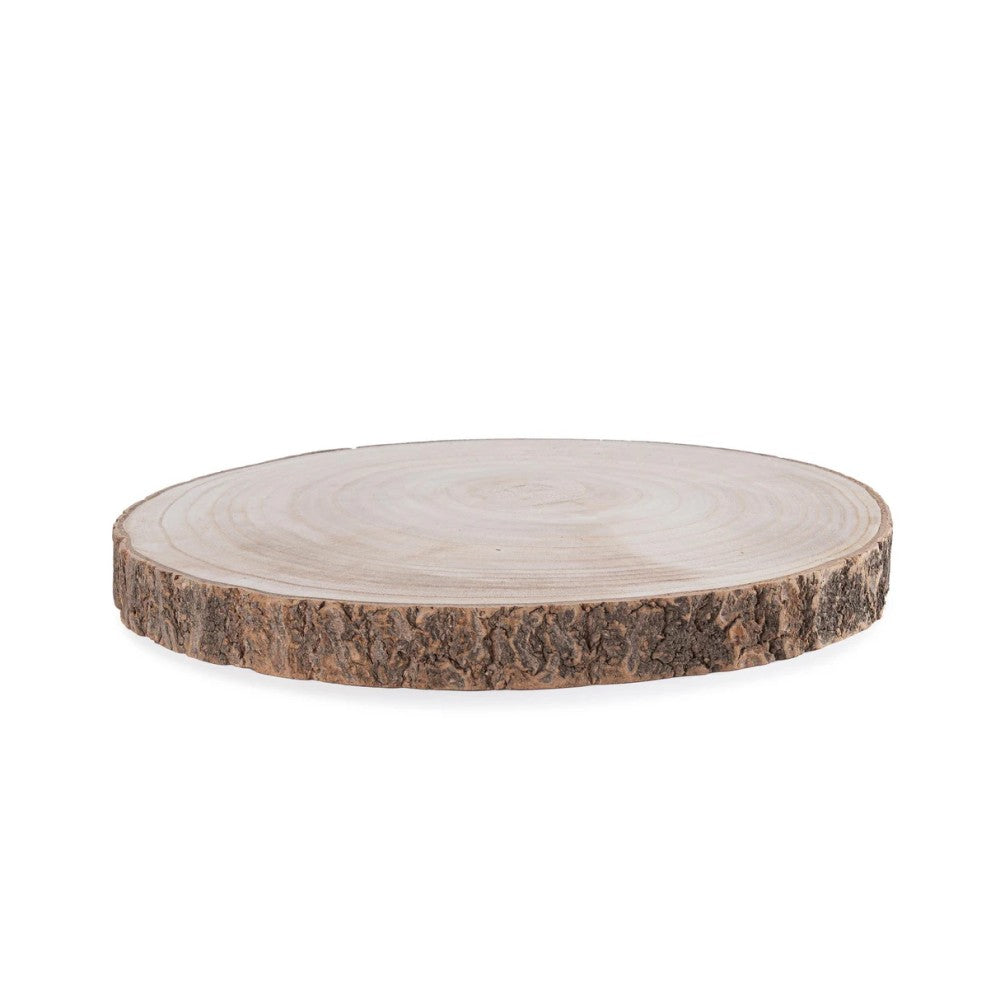 Piatto decorativo Marvin in legno Ø34 x3h