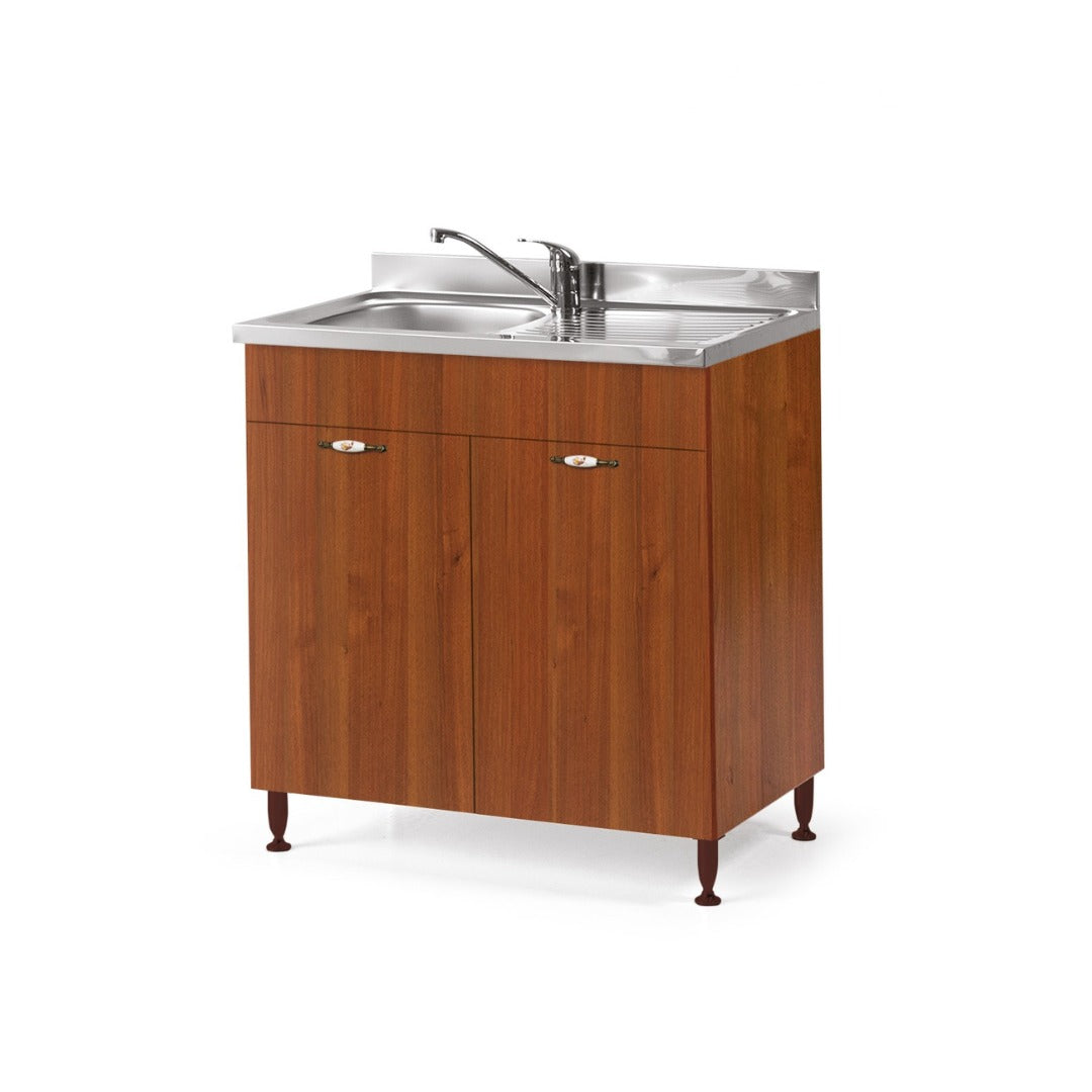 Sottolavello cucina noce antico 2 ante 80x50xH 85 cm