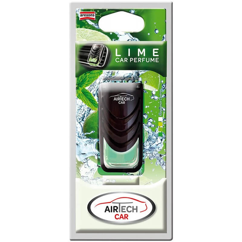 Arexons Airtech Profumatore Liquido per Bocchetta Auto Lime - Mantieni la tua auto fresca e profumata