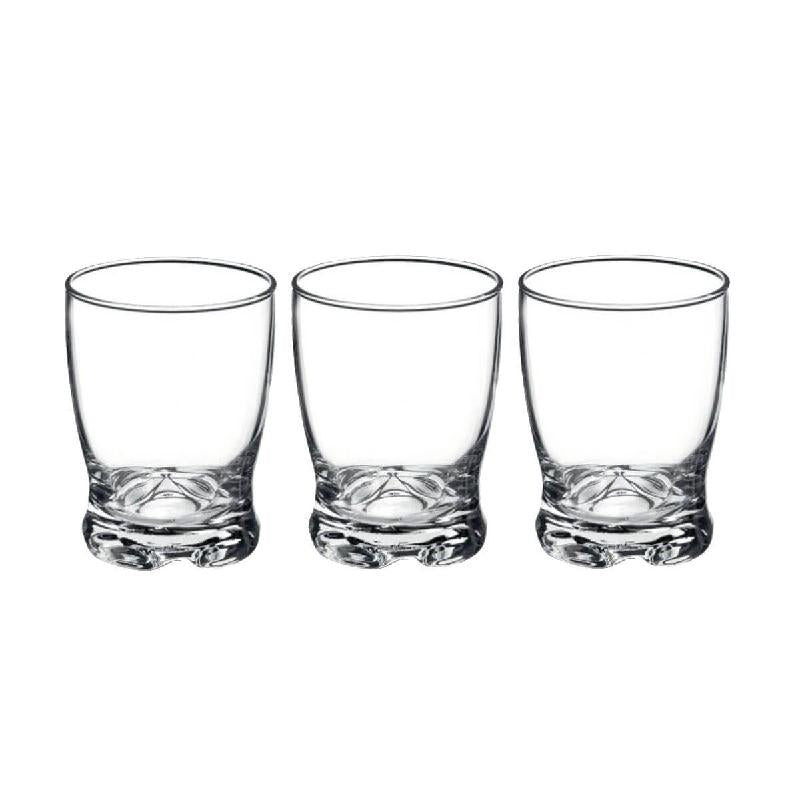 Set 3 bicchieri Madison trasparenti