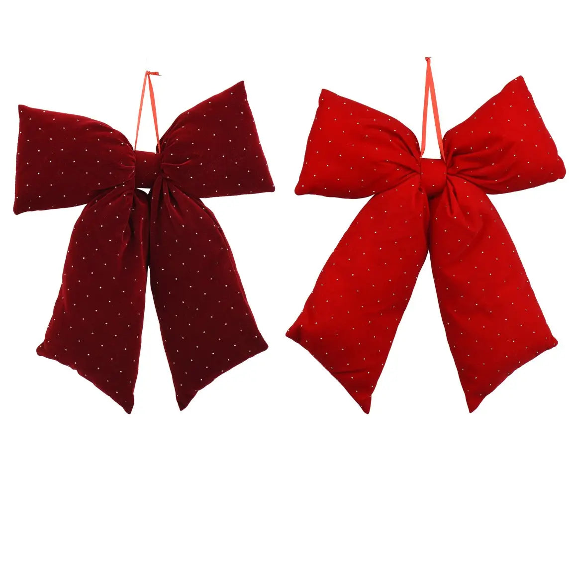 Fiocco natalizio rosso 30 × 4 × H40 cm – 1 pezzo assortito