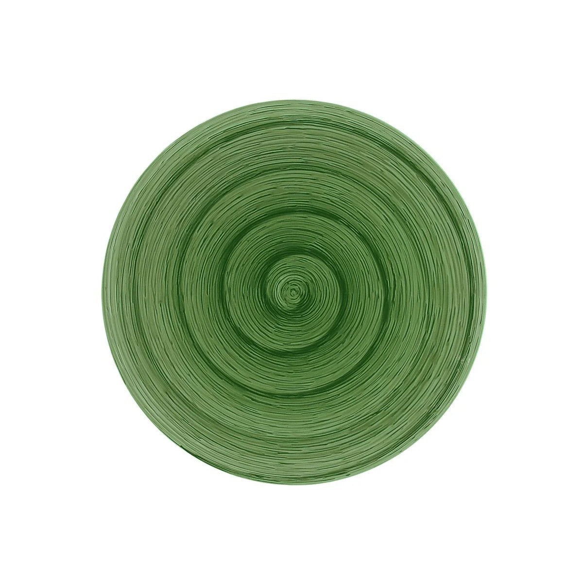 Piatto piano emerald Memento Table in ceramica dipinta a mano Ø 27,5 cm