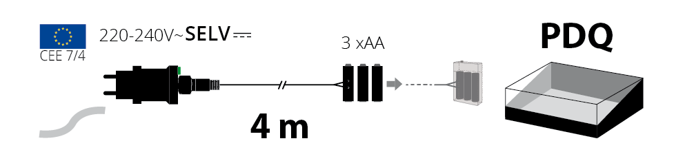 Trasformatore per alimentazione 3xAA