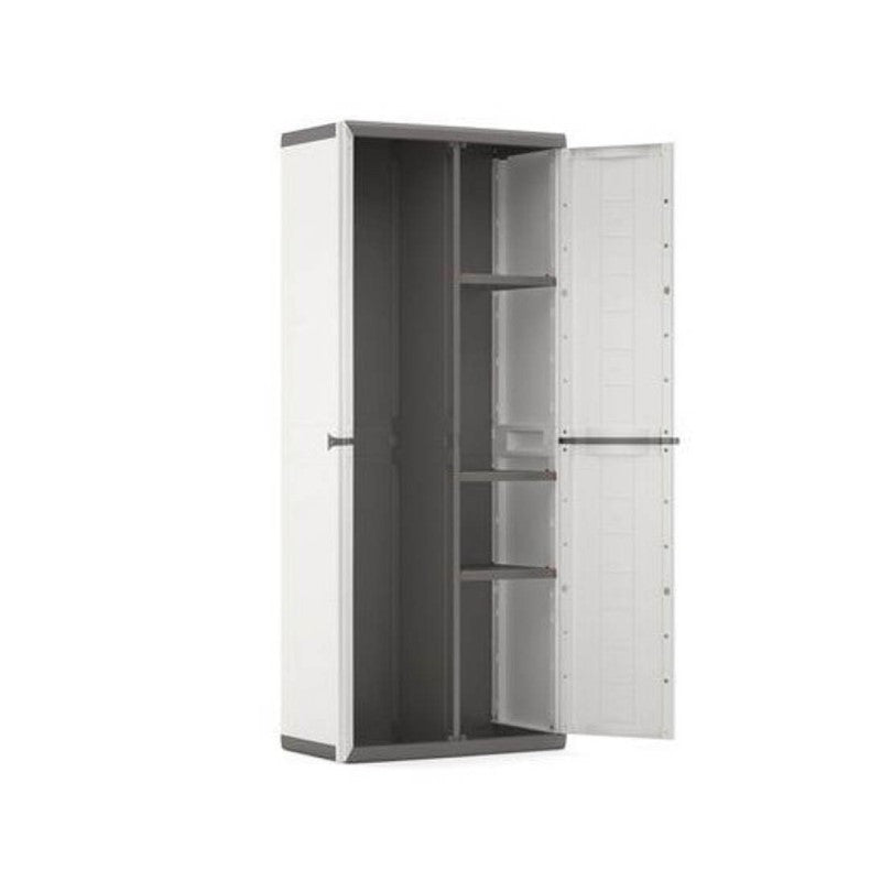 Armadio Portascope JOLLY Bianco/Grigio 68 x 39 x H166 cm