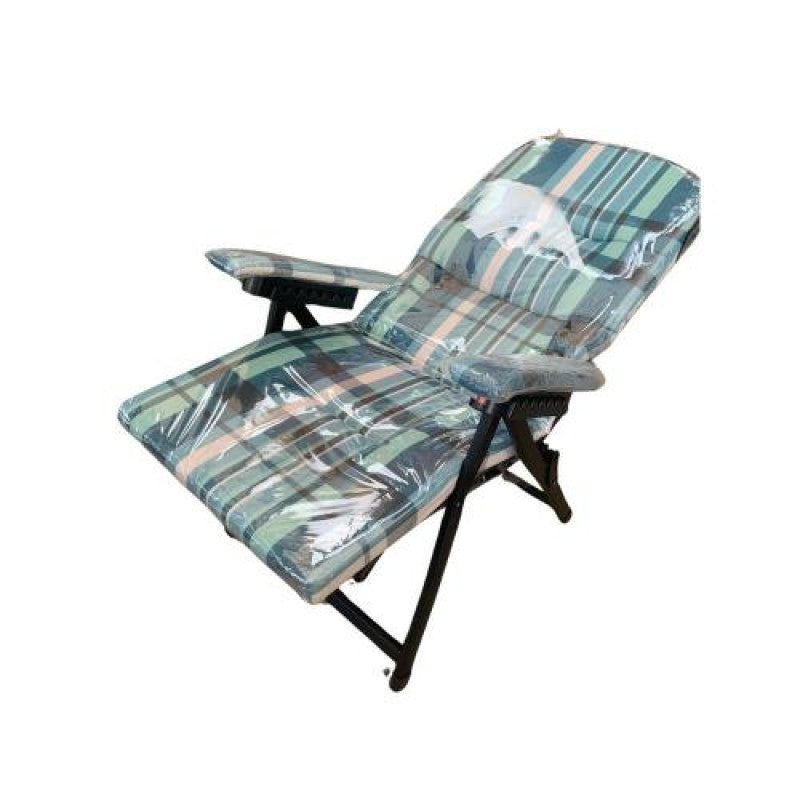 Sdraio Loredana con carrelo e schienale regolabile in 14 posizioni