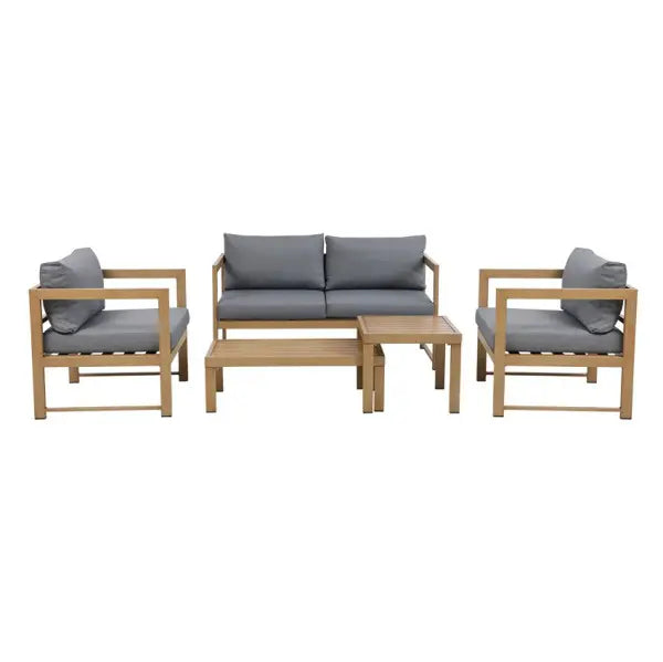 Set da giardino Favignana effetto legno