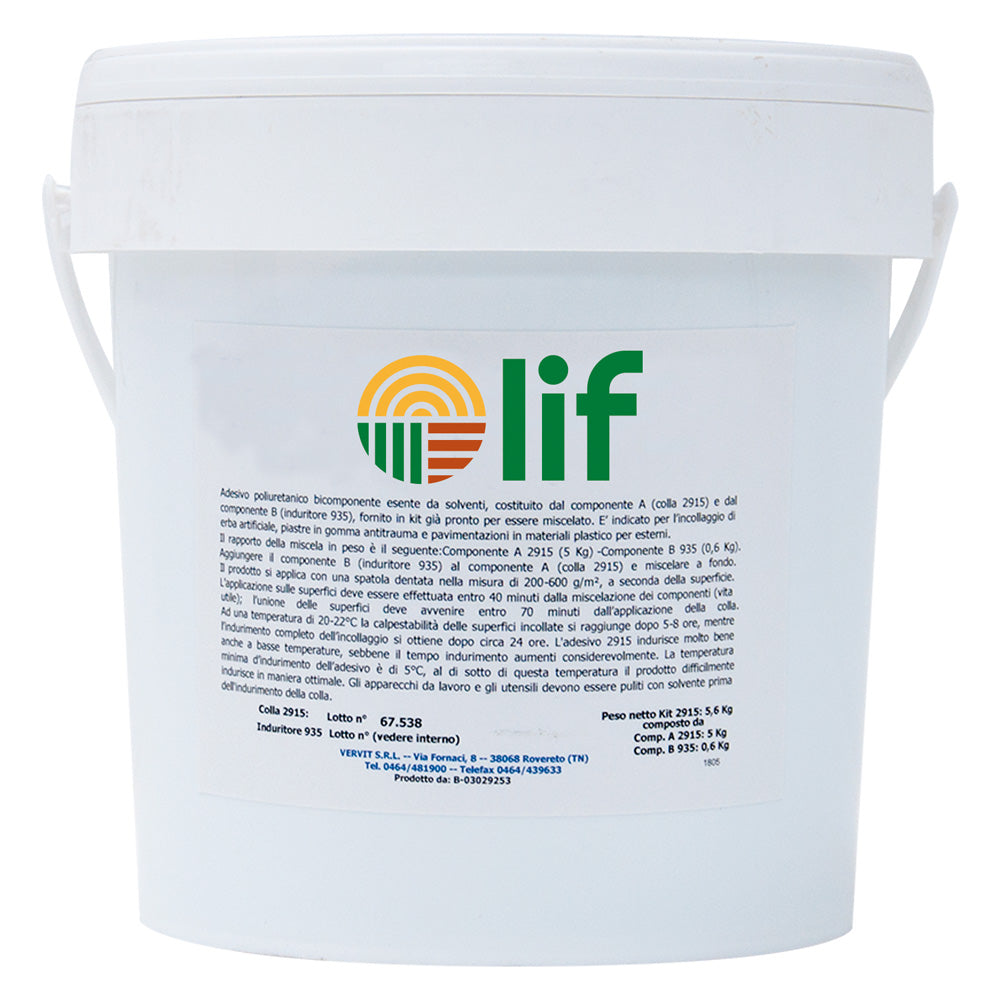 Collante Per Prato Sintetico Kg. 5 + Catalizzatore Gr. 600