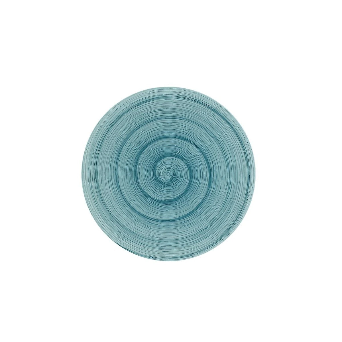 Piatto dessert petrol memento table in ceramica dipinta a mano Ø20,5 cm